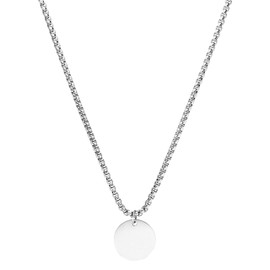 Purelei® Kumu O Coin Women's Necklace Made of Durable Stainless Steel - Waterproof Chain with Pendant - 40-45 cm Length - Necklace for Your Individual Look, Gold, No Gemstone