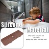 Kitchen Bathroom Silicon Sink Water Splash Guard Drying Gray Faucet