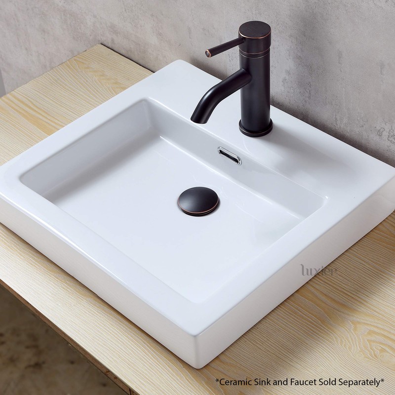 Luxier Metal Bathroom Sink Pop-Up Drain Stopper for Vessel and