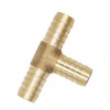 Horiznext Brass Hose Splicer Fitting, Tee, 1/2" x 1/2" x