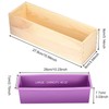 ZOENHOU 3PCS 42oz Soap Molds, Flexible Rectangular Silicone Soap Making