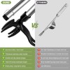 OFFCUP Stand Up Weeding Tool, Detachable Handle Weed Remover Tool,