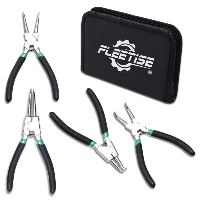 6" inch Circlip Pliers Set 4pcs Heavy Duty Internal/External Snap