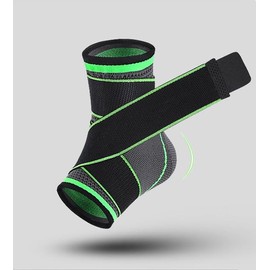 Adjustable Compression Ankle Support,Men & Women for Injury Recovery,support and Strong Ankle Brace Sports Protection, Stabilize Ligaments-Eases Ankle,Ankle Braces (Grayish green, L)