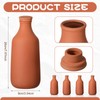 DoubleFill 4 Pcs 24oz Ollas Terracotta Watering Pots Self Watering