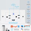 NOVAKA Contacto Duplex, Enchufe Inteligente con Conexión Wifi, Enchufes Contacto