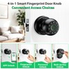 Evanshow Fingerprint Door Lock with Electronic Touchscreen Keypad | Biometric