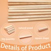 Benvo Balsa Wood Sticks Square Wooden Dowels Unfinished Hardwood Strips