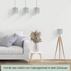 Wogati® Premium Lampshade E14/E27 Cotton Grey Diameter 14 cm Height