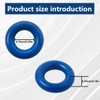 [Upgraded] 50pcs Blue Fuel Injector O-Rings 7.52mm x 3.53 mm,