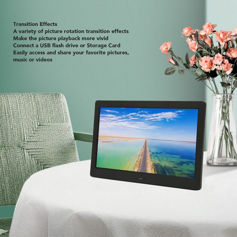 Digital Photo Frame 10 Inch Stereo Support Memory Card 2.4G