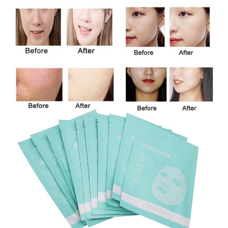 10pcs 25ml Acne Removal Mask Soothing Repairing Oil Control Moisturizing
