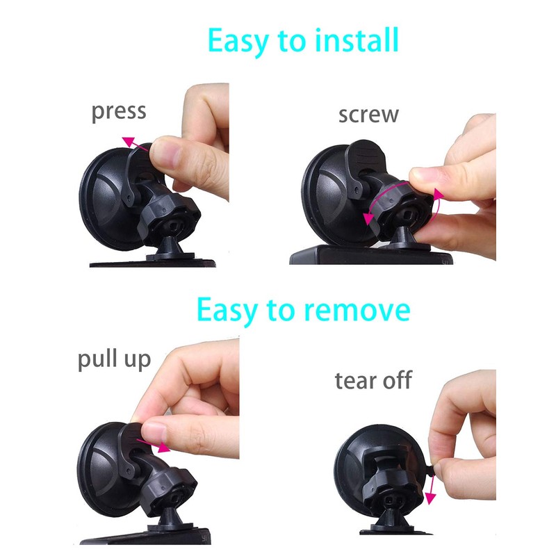 Dash Cam Suction Cup Mount for Oldshark Amuoc Jeemak Chortau