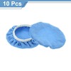 HARFINGTON 10pcs Car Polisher Bonnet Buffing Pad Micro-fiber Polishing Buffing