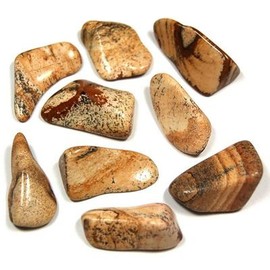 Pachamama Essentials Picture Jasper Tumbled - Healing Stone - Crystal Healing 20-25mm (1)