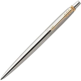 Parker Jotter Ballpoint Pen, Stainless Steel with Gold-Plated Trim | Elegent & Stylish | Gift Boxed