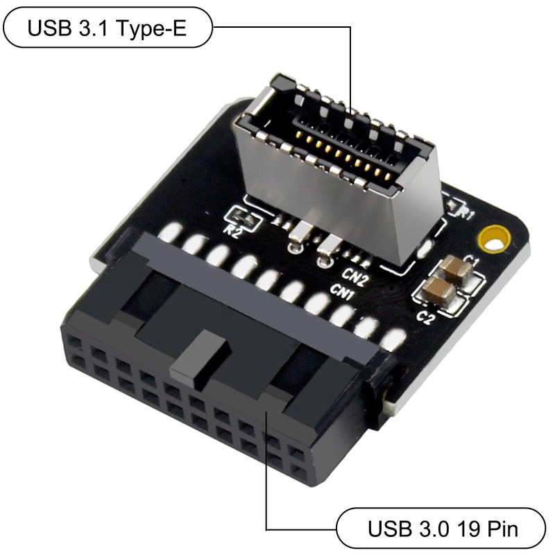 DKARDU Mainboard USB 3.0 Front 19Pin to 3.1 Type-C Front