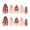 EYZOTSF Press on Almond Nails Medium Length Glossy Full Cover