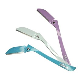 Lilibeth Brow Shaper - Dermaplaning Blades for Face - Face Shaver for Women - Dermaplaning Tool for Women - Pack of 3 Derma Blades (Aqua, Lavender, Mint)