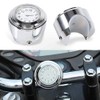 TESWNE Motorcycle Handlebar Mount Clock,7/8 1" Waterproof Handlebar Dial Clock