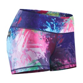 Tough Mode Apparel Pantalones cortos de compresión para mujer, tiro medio, 3 y 5 pulgadas, para correr, entrenamiento, yoga, voleibol, WOD, Rompecorazones de 3 pulgadas, S