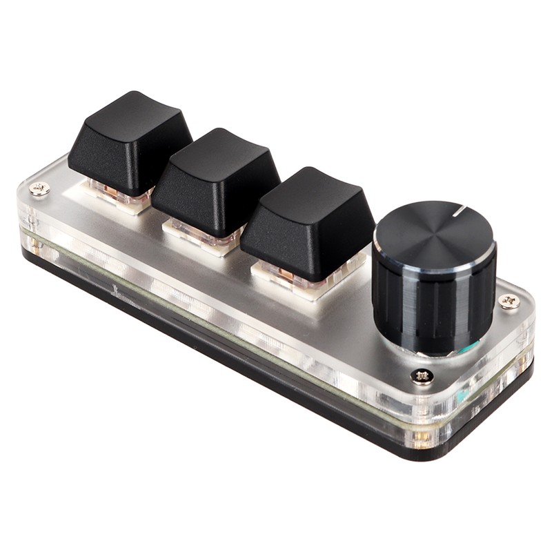 Red Switch Macro Keyboard Plug and Play Ergonomic Customized Knobs