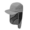 Clakllie Flat Brim Baseball Cap with Neck Flap Quick Dry