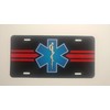 EMS Star of Life License Plate - Reflective - EMT