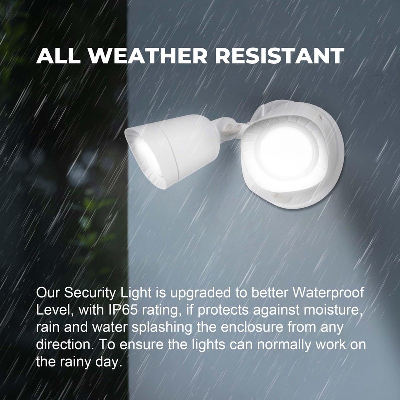 LUXFLY 2 Pack LED Flood Lights Outdoor, 16W 1900LM, IP65
