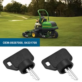 Micro Traders 5Pcs Ignition Lawn Mower Switch Key 09287000 04331700 Compatible with Gravely Ariens Pro-Turn 48" 52" 50" ZT HD 44" 48" 52.1" Black