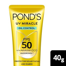 Pond Protector Solar Facial Fps Miracle Oil Control Piel Grasa Niasorcinol 40gr