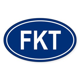 CafePress FKT Oval Sticker Oval Car Bumper Sticker