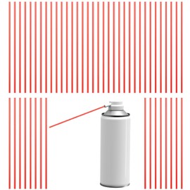 50 Pack Spray Can Straws, Red Plastic Spray Paint Nozzles for Cans, Replacement Spray Can Extension Straw 4.7 Inch Long, Red Plastic Extension Straws