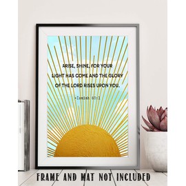 Book of Isaiah Bible Wall Decor, Book Bible Christian Quote Decor, Bible Verse Wall Print, Bible Quote 11 x 14 Wall Print, Inspirational Poster for Family & Friends, Birthday Gift for Women