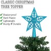 Puntale per albero di Natale a forma di stella glitterata