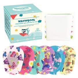 Meowgool Adhesive Eye Patches for Little Girls, Junior Size, 30+3 Bonus Patches,0-2yrs (Butterflies)