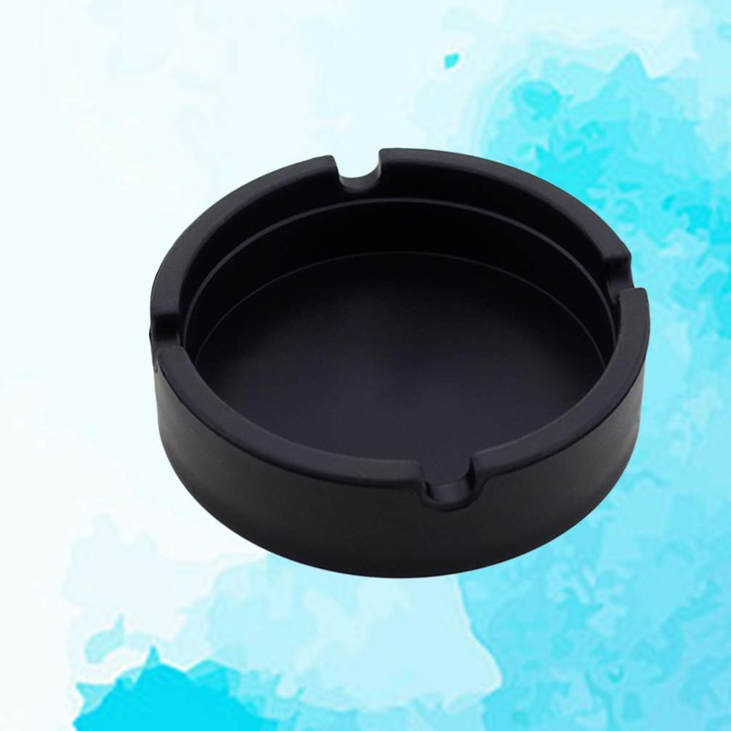Healifty 1pc Outdoor Silicone Ashtray: Unbreakable Heat Resistant Rubber for