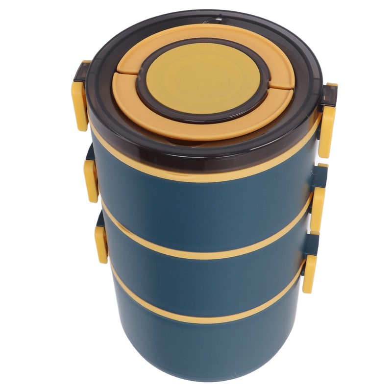 Thermal Lunch Box 2200ml Three Layer Detachable Compartment Design Portable