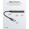 goobay 4-Port USB 3.2 Hub Slim, Multiple Plug, 5 Gbits,