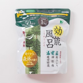Japanese hot Spring Bath Salts, Forest Scent, Spoon Included (Effect Forest, 50 uses, 2.2 lb)