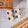 Ajuny 12 White Ceramic Cabinet Knobs Handmade Drawer Pull Handles