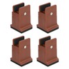 4pcs Adjustable Furniture Risers with Screw Clamp Rubber Bed Couch