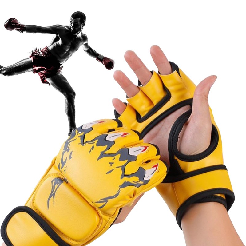 Boxing Gloves, Half Finger Boxing Gloves Punching Bag Open Palms