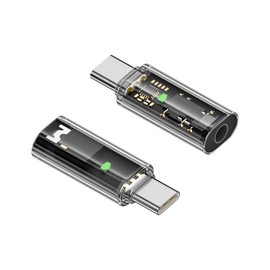 SinLoon USB C to 3.5mm Audio Adapter, USB Type-C to Aux Headphone Jack, DAC USB-C Headphone Adapter, Suitable for USB-C Devices without 3.5mm Interface