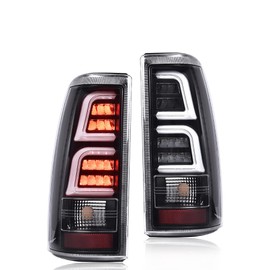 G-PLUS LED Tail Light Assembly Rear Brake Lamp Compatible with Chevy Silverado/GMC 1999 2000 2001 2002 1500 2500 3500 1500 HD 2500 HD Clear Lens GM2800186