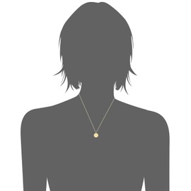 Au Naturale 10k Yellow Gold Compass Pendant on Adjustable Length Cable Chain Necklace (adjusts to 16 or 17 inch), Metal, not known