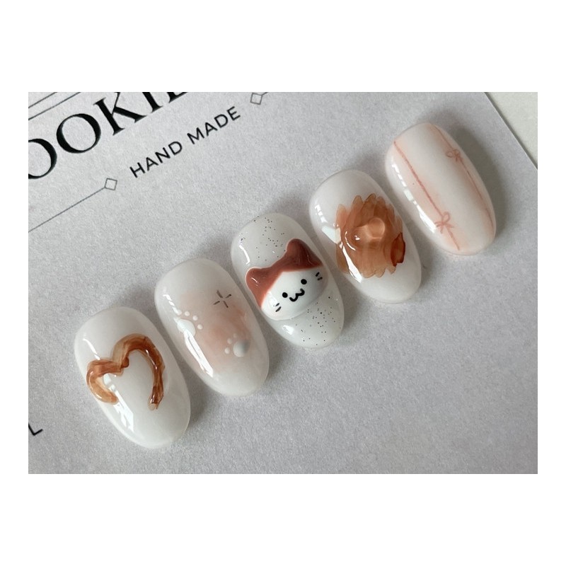 ⭐️ Sweet [Cariamel Nyannyang Tip] ⭐️ - Short Oval /