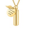 abooxiu Cylinder Urn Necklace for Ashes Cremation Jewelry/Keychain for human