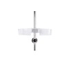 Croydex Riser Rail Caddy, Clear Plastic Bathroom Accessory, Adjustable Bathroom