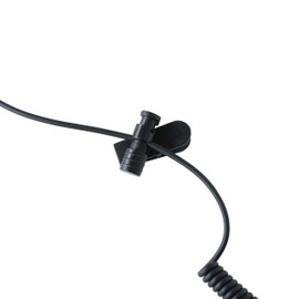 DLECNFUN 2pcs Portable Balck Headset Wire Clip Clamp, Fixed Cable on The Clothes, Applicable to Mobile Phone Headphone, Walkie Talkie Earpiece and Stereo Headsets etc